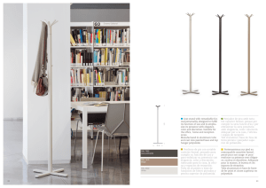 Coat stand with remarkable for- mal personality, designed to fulfill its