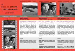 Cinema i Drets Humans - Universitat de Lleida