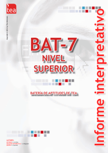 BAT-7 - Batería de Aptitudes de TEA - Nivel S