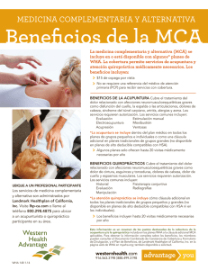 Beneficios de la MCA - Western Health Advantage