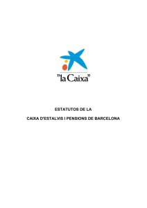 estatutos de la caixa d`estalvis i pensions de barcelona