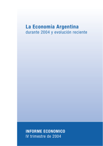 La Economía Argentina durante el año 2004