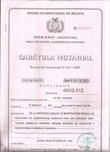 Documentos Legales Kalatakaya Bolivia