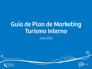 Guía de Plan de Marketing Turismo Interno