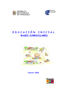Bases Curriculares de Educación Inicial