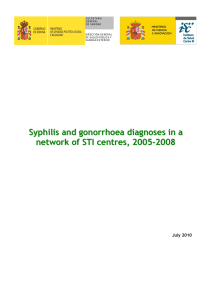 Syphilis and gonorrhoea diagnoses in a network of STI centres