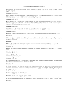1 INTEGRALES MÝLTIPLES (Serie 3) 1 (a) Calcular UU U cos{sen|g