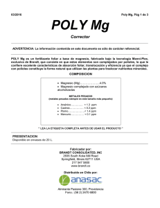 POLY Mg - Anasac