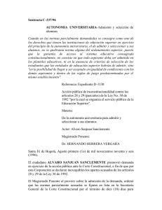 Sentencia C -337/96 AUTONOMIA UNIVERSITARIA