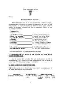 H0RA DE COMIENZO horas - Ayuntamiento de Soria