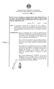 DECRETO N° itf - Presidencia de la República del Paraguay