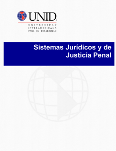 Sistemas Jurídicos y de Justicia Penal
