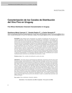 Caracterización de los Canales de Distribución del Vino Fino en