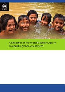 A Snapshot of the World`s Water Quality: Towards a global assessment
