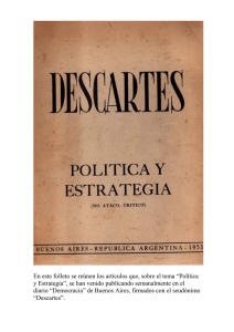 Política y Estrategia - Movimiento Peronista
