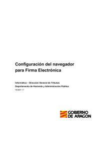 Configuración del navegador para Firma Electrónica