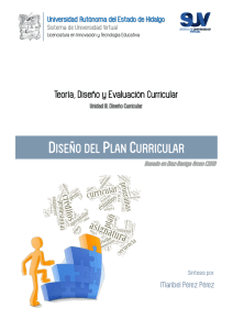 Diseño del Plan Curricular - Universidad Autónoma del Estado de