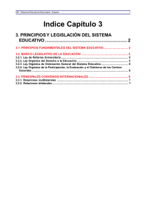 3. Principios y Legislación del Sistema Educativo
