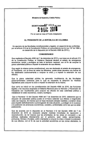 Decreto 4819 - Presidencia de la República de Colombia