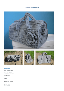 Crochet Duffel Purse - Look At What I Made