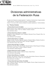 Divisiones administrativas de la Federación Rusa