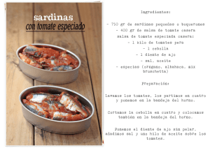 Ingredientes: - 750 gr de sardinas pequeñas o boquerones