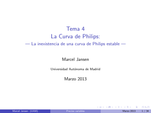 Tema 4 La Curva de Philips: - Universidad Autónoma de Madrid