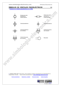 Símbolos de cristales piezoeléctricos / Simbología Electrónica