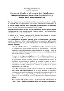 Declaracion conjunta Rabat