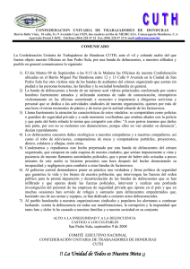 CONFEDERACION UNITARIA DE TRABAJADORES DE HONDURAS