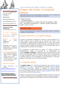 Origen del teatro: la tragedia griega. - Cuaderno digital