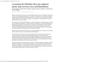 La justicia de Gibraltar dice que aplicará penas más severas