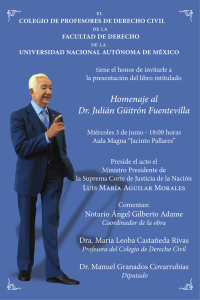 Diputado Homenaje al Dr. Julián Güitrón Fuentevilla