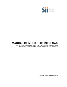 manual de muestras impresas - Servicio de Impuestos Internos
