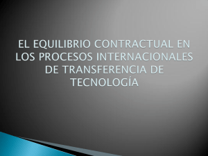 El equilibrio contractual en los procesos internacionales de