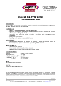 engine oil stop leak ficha técnica
