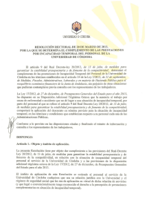 Resolución del Rector - Universidad de Córdoba