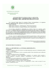derecho administrativo ii - Departamento de Derecho Administrativo