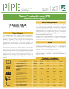 Sistema Educativo Mexicano (SEM) Situación actual