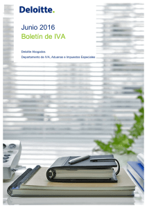 Junio 2016 Boletín de IVA