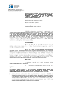 Resolución Exenta N° 113 de 2015