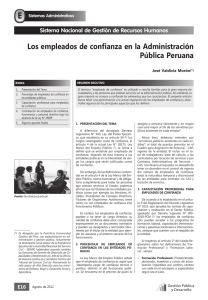 Los empleados de confianza en la Administración Pública Peruana