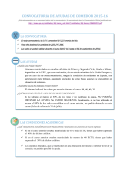 PREGUNTAS FRECUENTES AYUDAS DE COMEDOR Preguntas PREGUNTAS FRECUENTES AYUDAS DE COMEDOR Preguntas