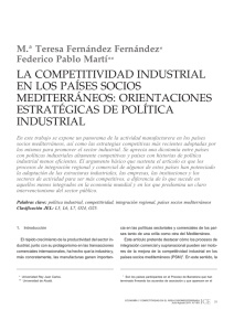 La competitividad industrial en los países socios