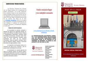TRIPTICO INFORMATIVO - Diputación de Segovia