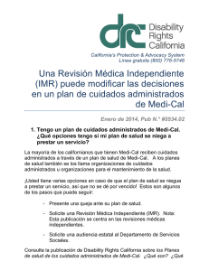 Una Revisión Médica Independiente