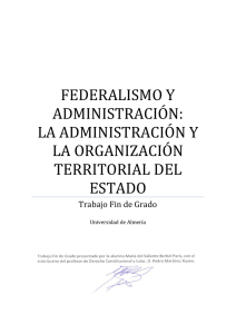 federalismo y administración: la administración y la organización