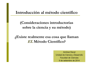 Método científico IntroBiol 2014