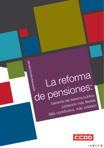 La reforma de pensiones - Comisiones Obreras de Cantabria