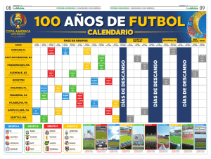 Calendario Copa America 2016